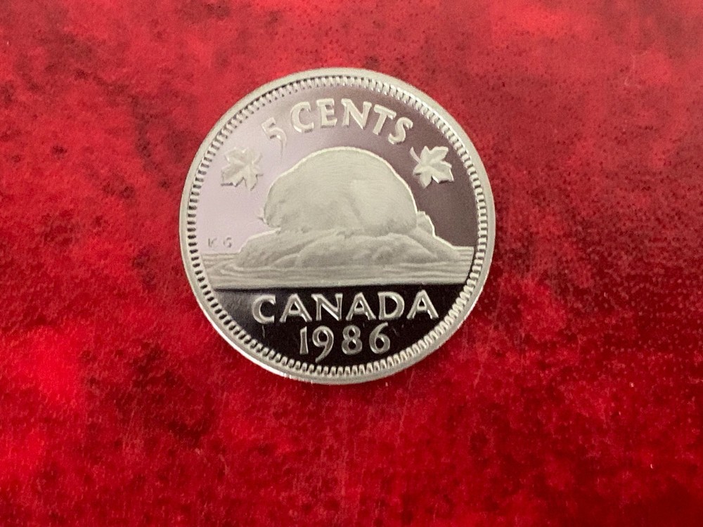 Canada 5 Cent 1986 Proof Coin-Uncirculated