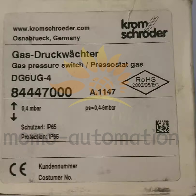 1pcs Krom Schroder Pressure Switch DG6UG-4