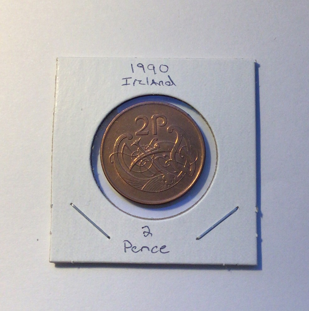 1990 Ireland 2 Pence Coin B14