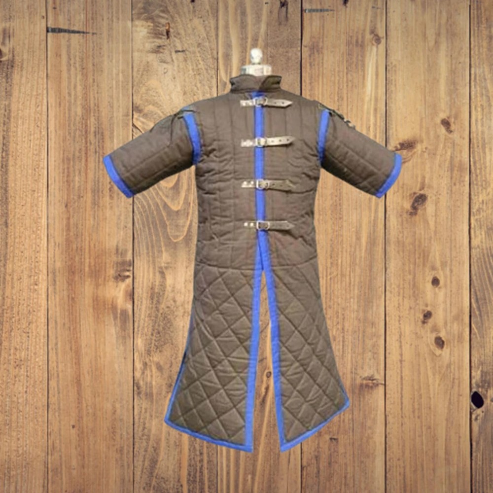 Medieval Thick Padded Gambeson – Quilted Armor Jacket for LARP & Reenactment