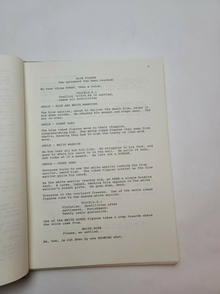NEUTRAL GROUND / Thomas S. McNamara 1990 Unproduced Movie Script Screenplay