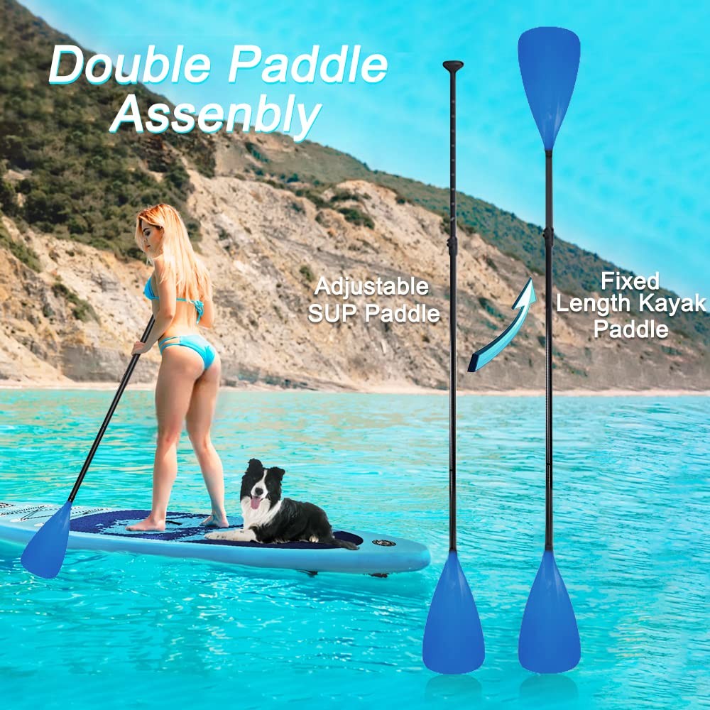 LBW SUP Paddle Board Stand up Paddleboard 4-Piece (Blue)