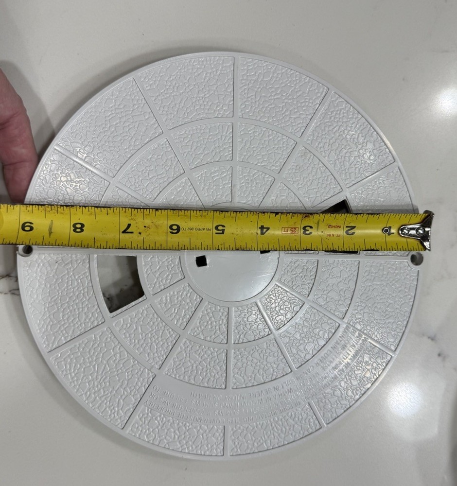 PENTAIR Bermuda Skimmer Lid & Deck Ring, white, 526254