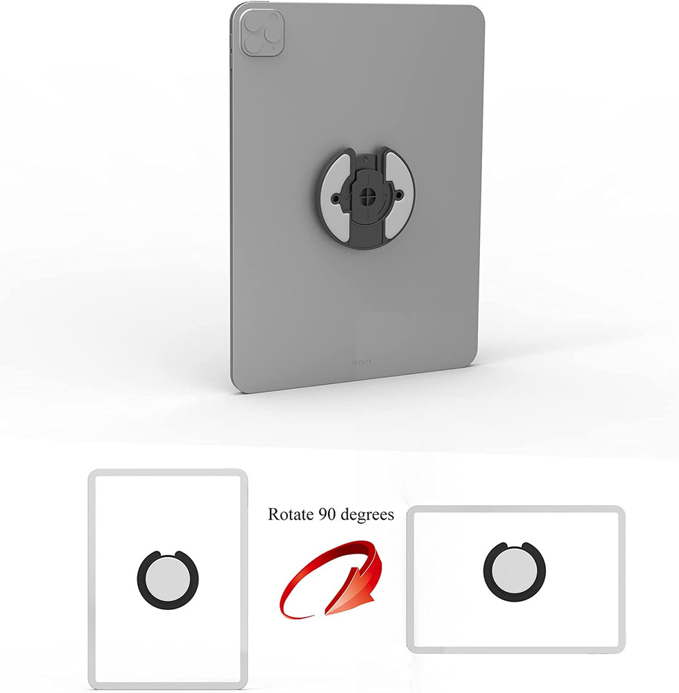 Universal Tablet Wall Mount Adjustable 90 Degrees Rotating Tablet Holder Fit for