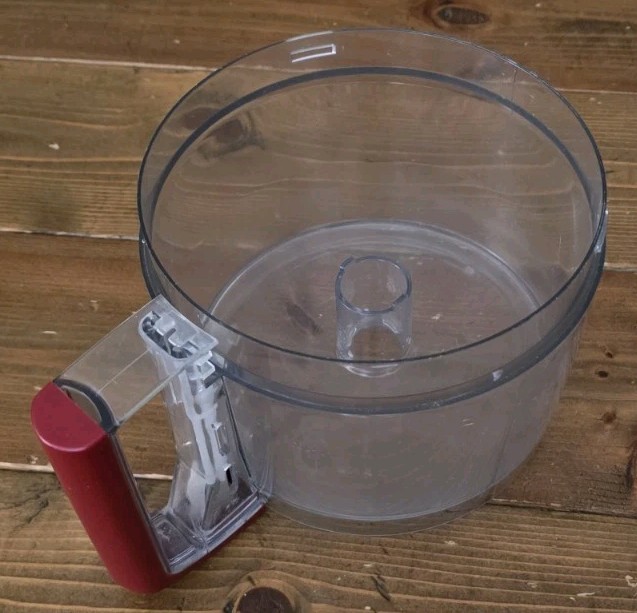 KitchenAid Food Processor KFP600 11-Cup Main & Small Work Bowl & Pusher Lid Red