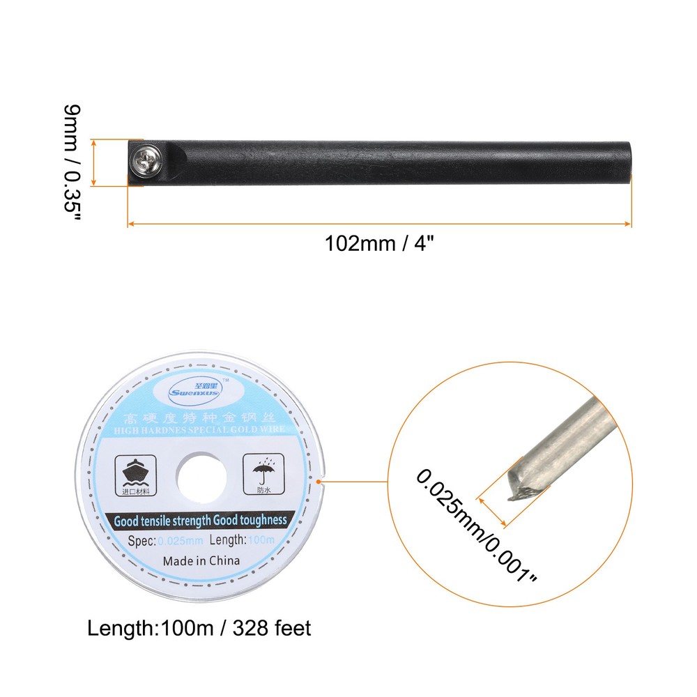 100m Molybdenum Screen Cutting Wire Line Handle LCD Separate 0.025mm