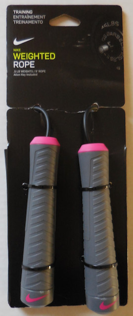 Nike Fundamental Half Pound .5LB Each Handle Weighted Jump Rope
