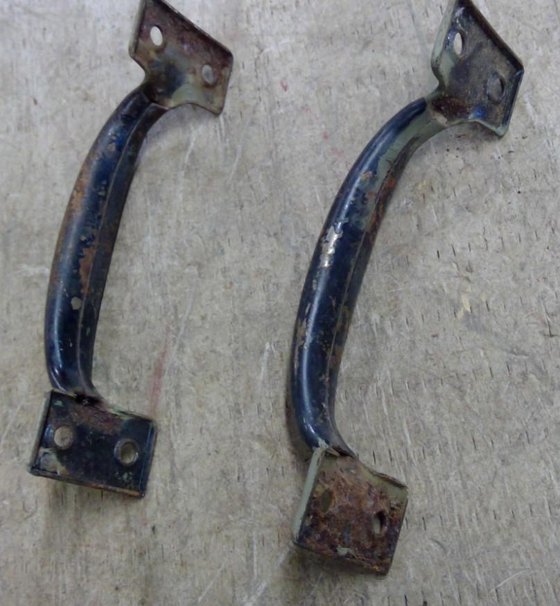 Two Old Tool Box Handle Gate Sash Drawer 4” Pull Vintage Rustic Barn Door