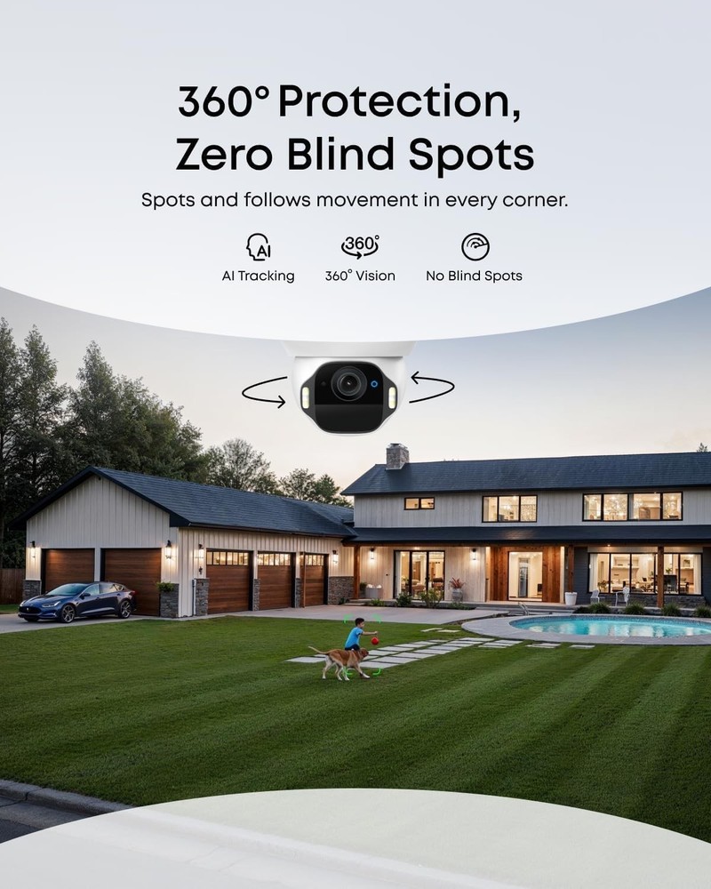 eufy SoloCam E42 4K HD Security Camera Wireless Outdoor Solar Powered AI Motion