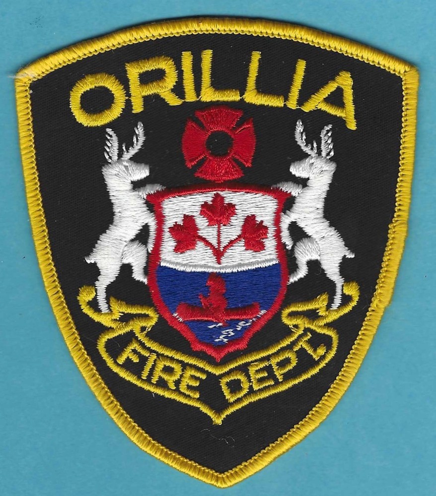 ORILLIA ONTARIO CANADA FIRE DEPARTMENT PATCH FLASH