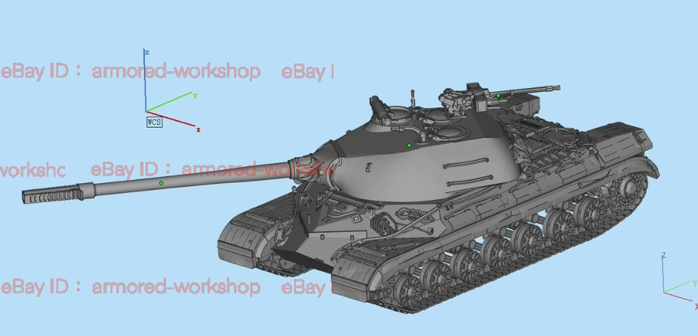 3D Printed 1/72 S a 268 Engineering V-type tank Unpainted