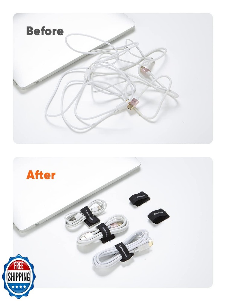 CableCreation Cable Ties, Strong Back-Glue Self Adhesive Cable Straps, Cable
