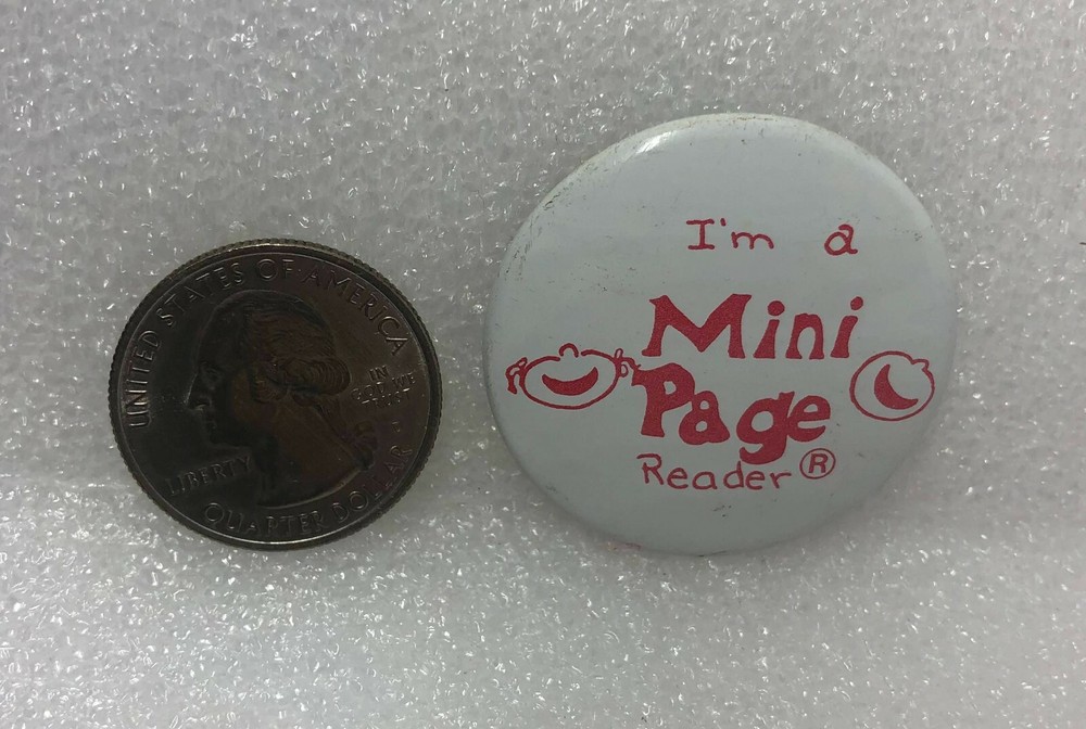 I'm A Mini Page Reader Pin
