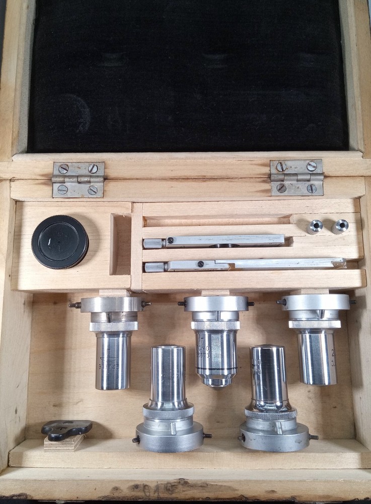 Set lenses lomo microscope Vintage USSR. Набор объективы ЛОМО запчасти микроскоп