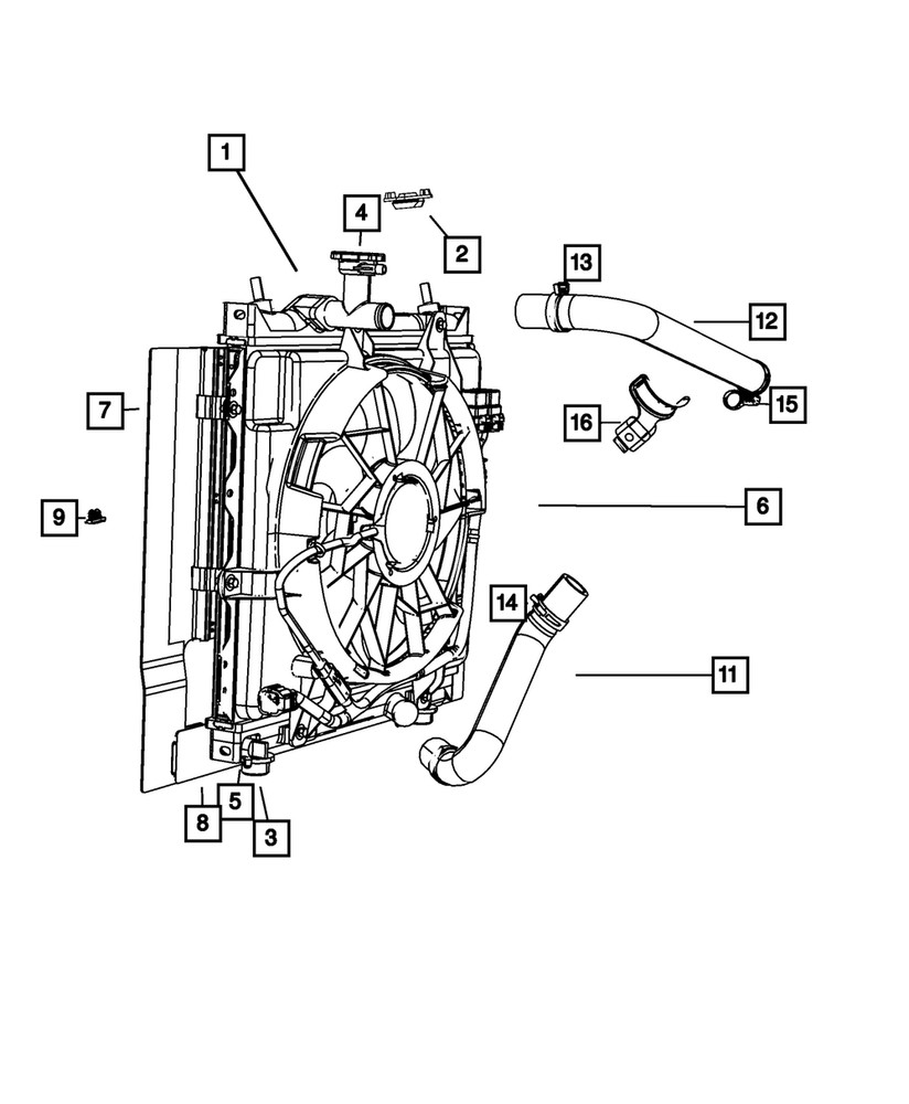 Genuine Mopar Radiator Cap 52028974AA