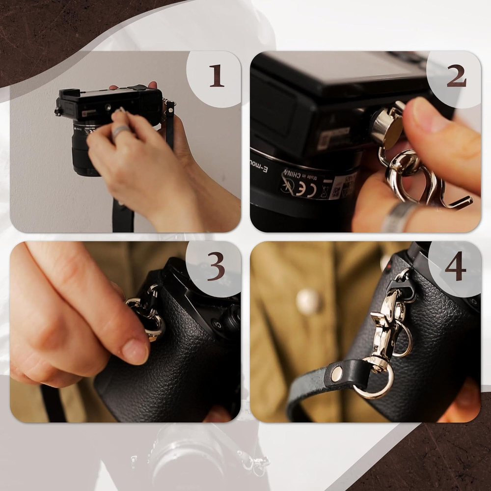 Professional Leather Camera Strap with Quick Release for Single Camera