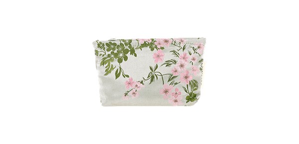 1 Pc Portable Cherry Blossom Makeup Bag Medium Green
