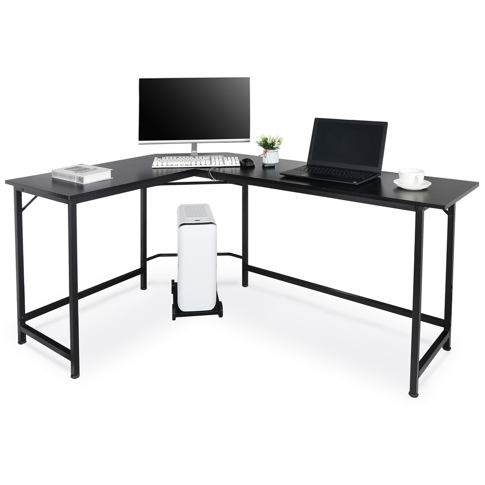 66" L-Shaped Desk Corner Computer Gaming Laptop Table Workstation Home Office