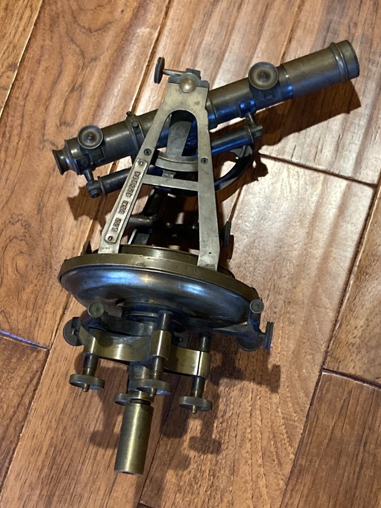 WWI US Navy Navigational Theodolite, Pauth Co. Washington, DC Solid Brass