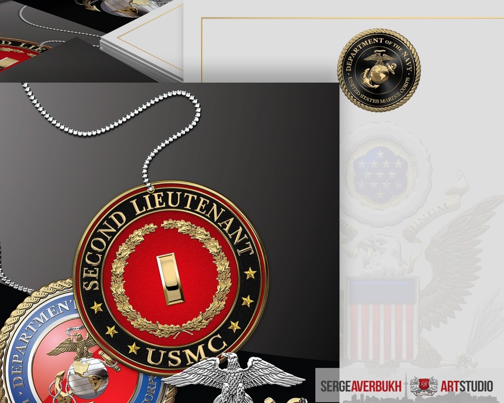 Customizable US Marine Second Lieutenant Invitation Template DIGITAL DOWNLOAD