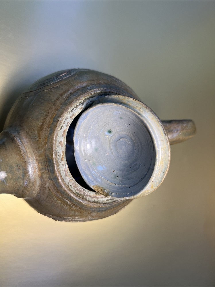 Unmarked Ceramic Teapot green