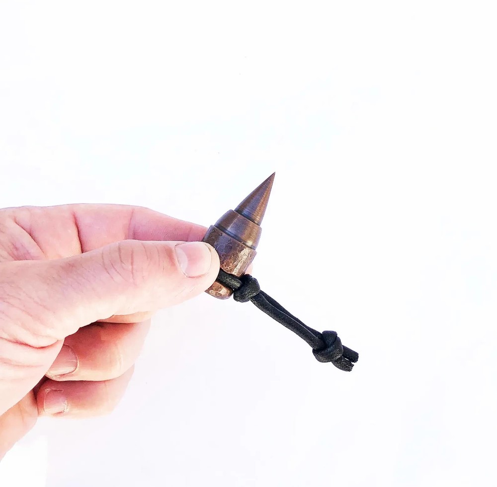 Copper Marlin Spike – Handmade Solid Ropework Fid Tool – Nautical EDC Gift