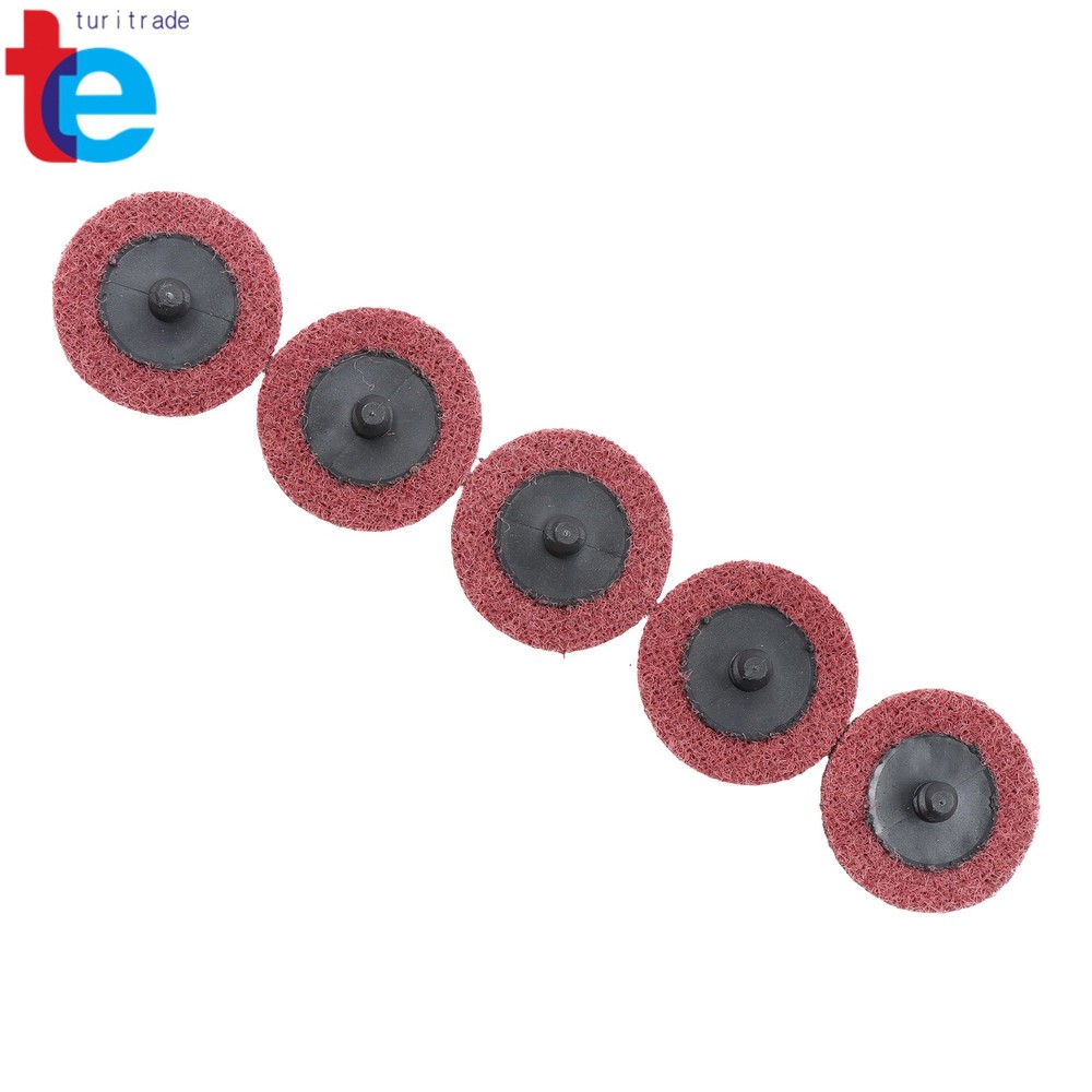 25 Pcs Quick Change Surface Conditioning Disc 2 Inch Red (Medium) Prep Pad