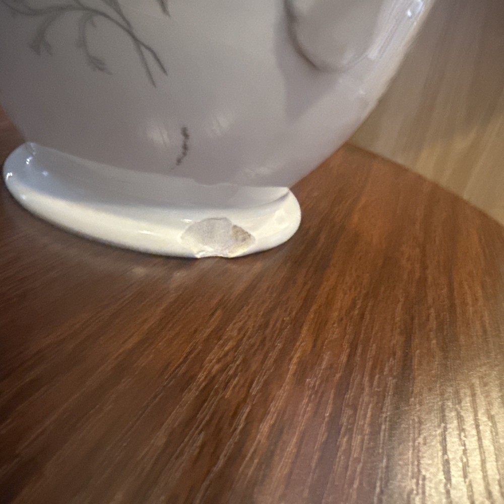 Vintage White Dakota Pottery Pitcher