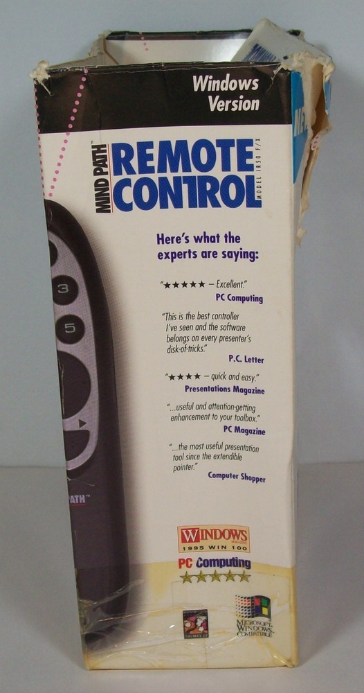 Mind Path IR50 Remote Presentation Controller Serial IR Receiver F/X Diskette