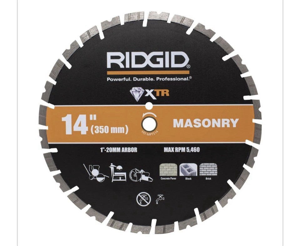 RIDGID 14 in. Masonry Diamond Blade