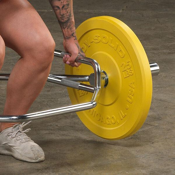 Body-Solid Olympic Shrug Bar with Raised Handles
