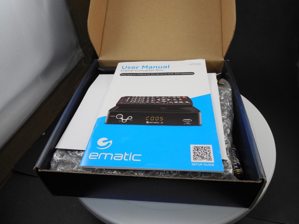 Ematic Digital TV Converter Box & Remote/record programs!