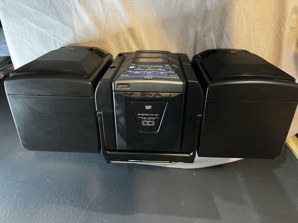 Vintage 98 JVC CD Portable Component System Model PC-X204BK Active HyperBass PRO