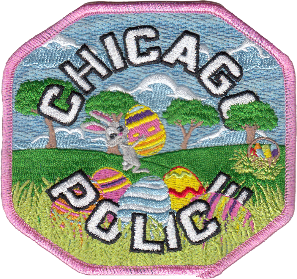 CHICAGO POLICE SHOULDER PATCH: Easter