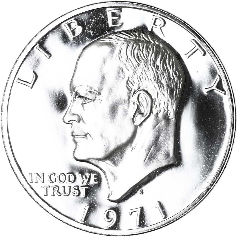 1971 S Proof Eisenhower Ike Dollar 40% Silver US Coin