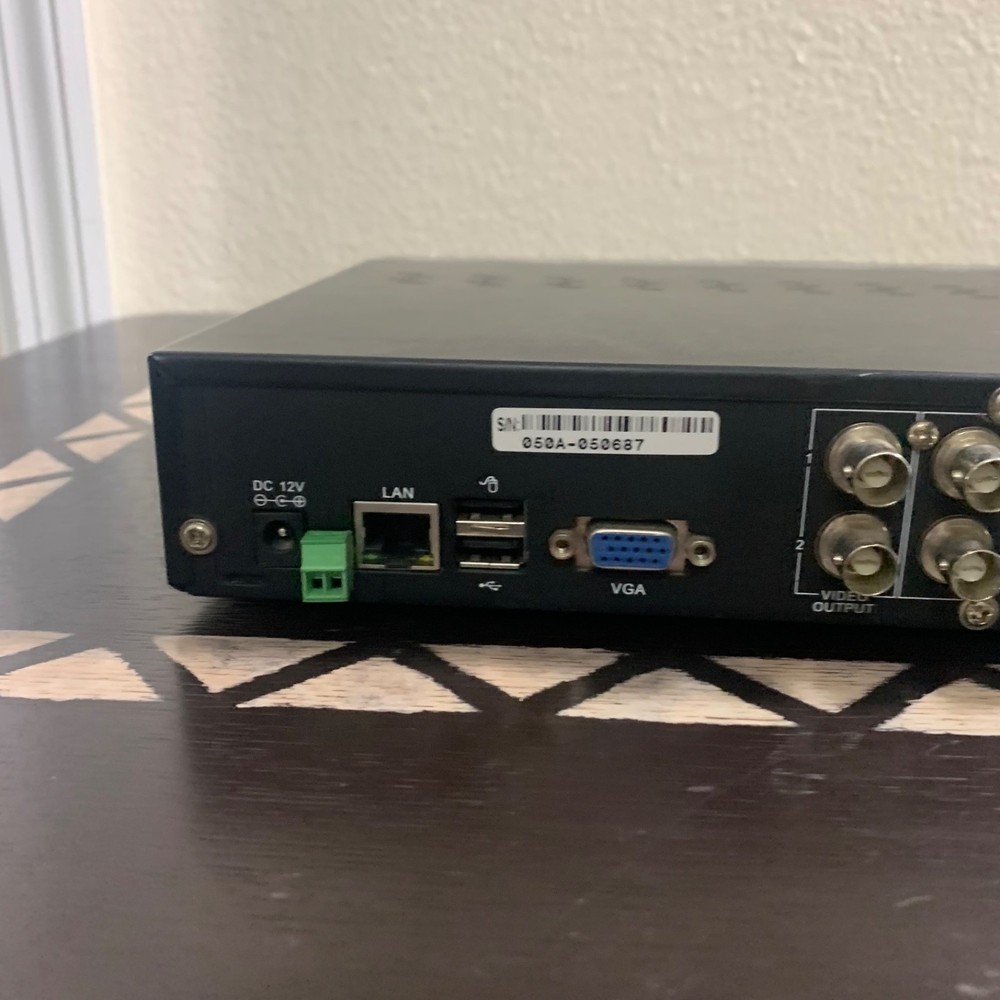 Night Owl Poseidon 8 Channel H.264 Security DVR + Power Cable POWERS ON Untested