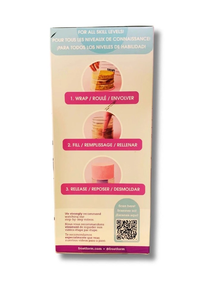 Frost Form Stencil Liners – 4 Patterns (2 Sets) – Cake Decorating Templates