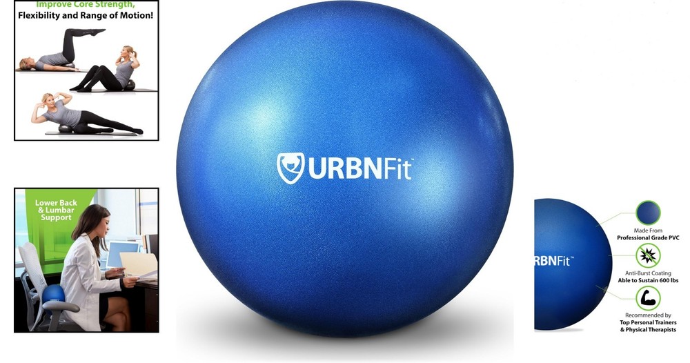 9” Mini Exercise Ball – Anti-Burst Stability Ball for Core & Balance Training