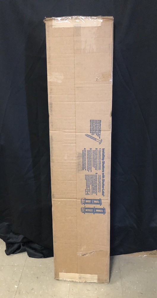 Homeside Raised Panel Vinyl Shutter (1 Pair) 12x55 Musket Brown