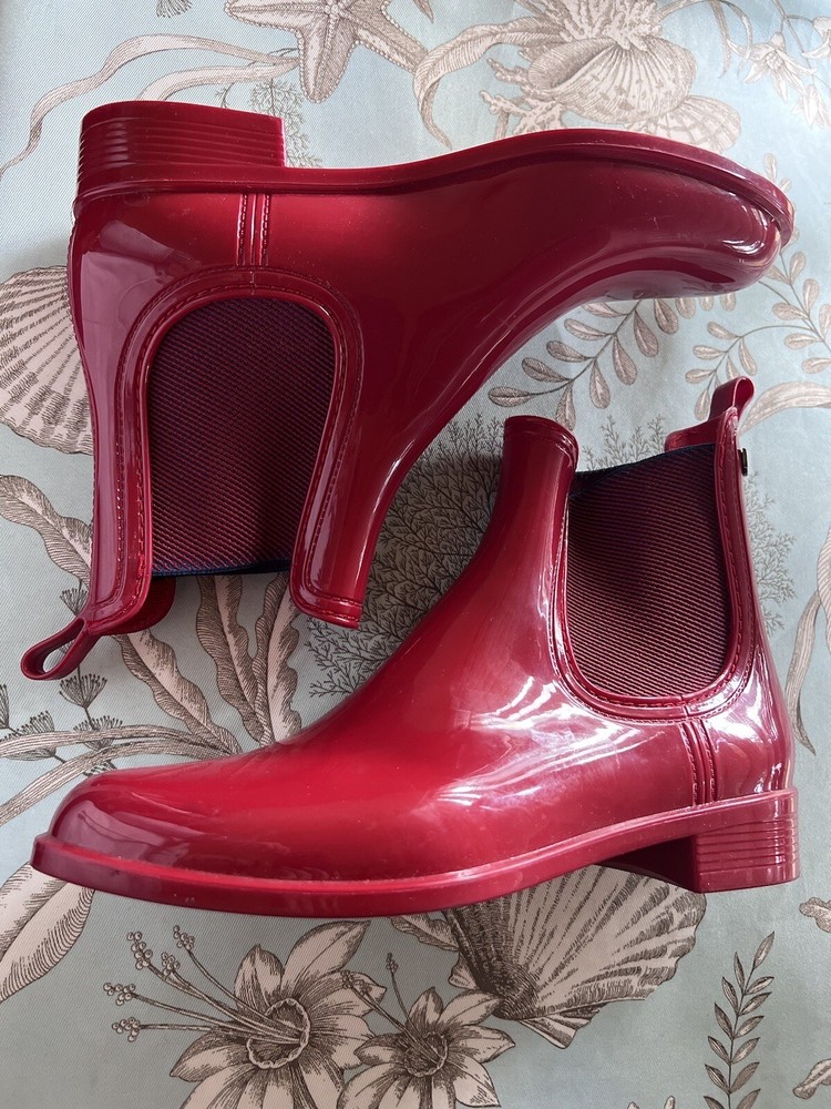 igor Short Red Rain Boots Sz EUR 39