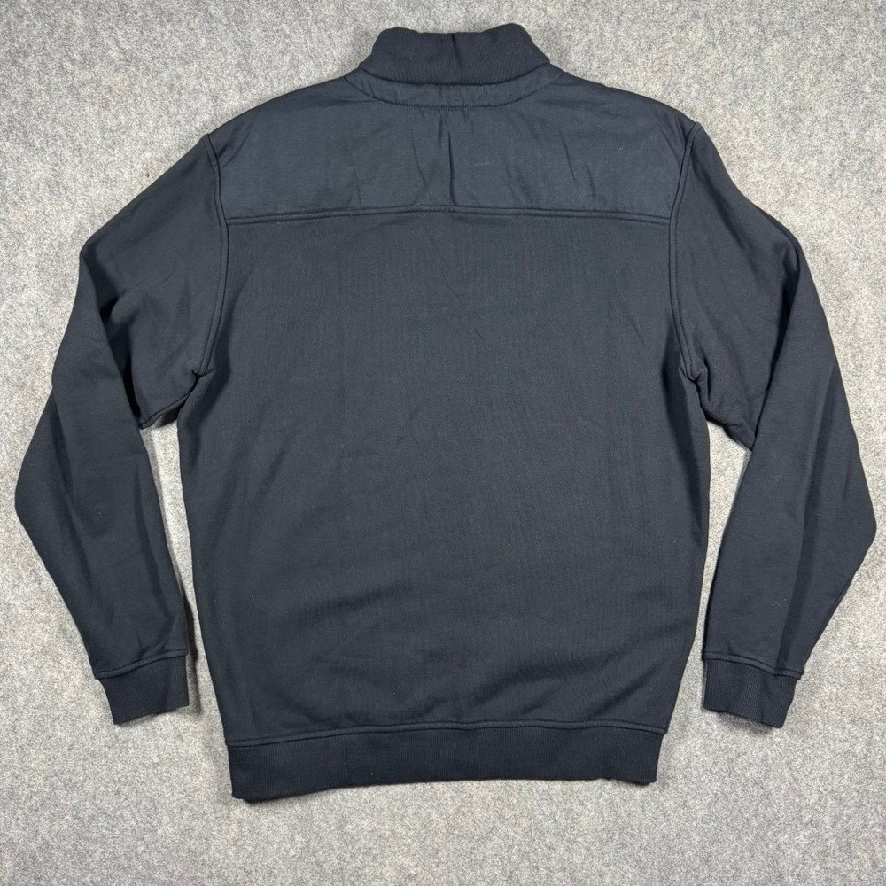 Vineyard Vines Mens Black 100% Cotton Quarter Zip Pullover Sweater Medium Causal