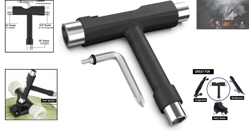 Versatile and Lightweight Skate Tool with T-Type Allen Key for Easy Adjustments