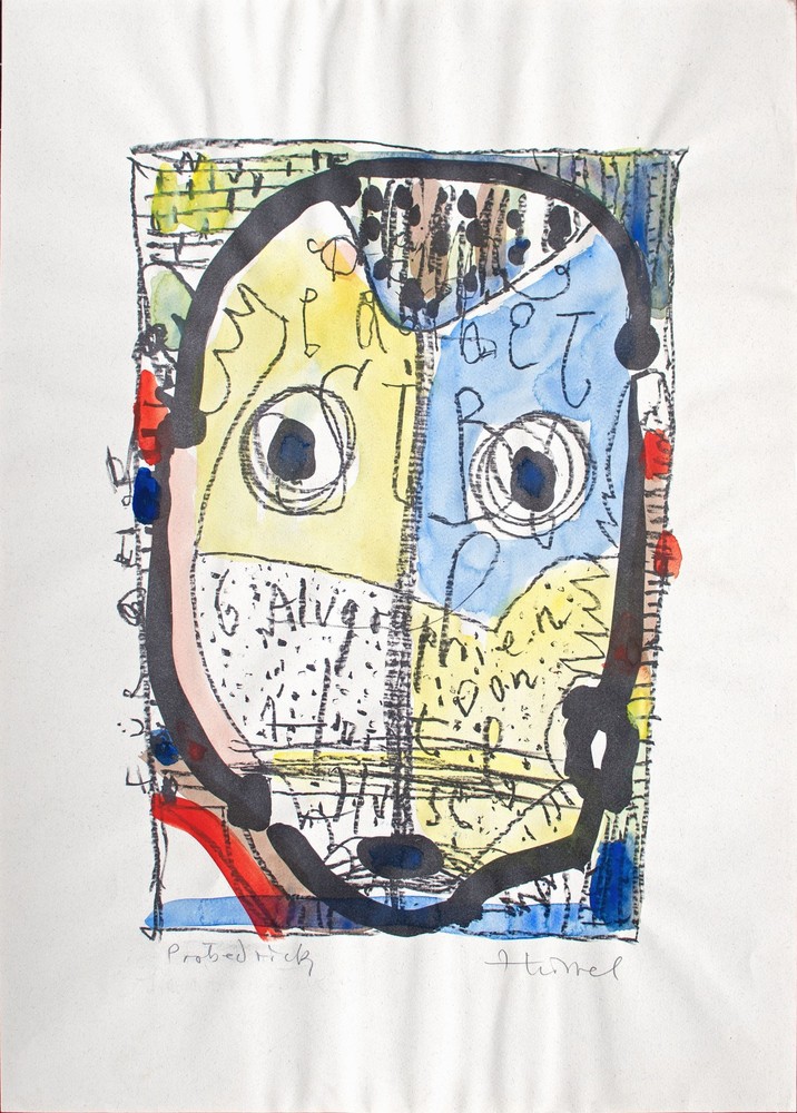 Horst Hussel 6 Algraphs Watercolour Each Signed Trial Print and Numbered