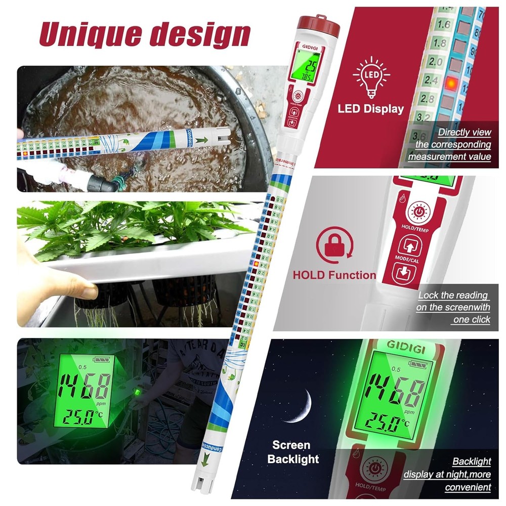 Truncheon Nutrient Meter PPM Hydroponics TDS Digital Water...