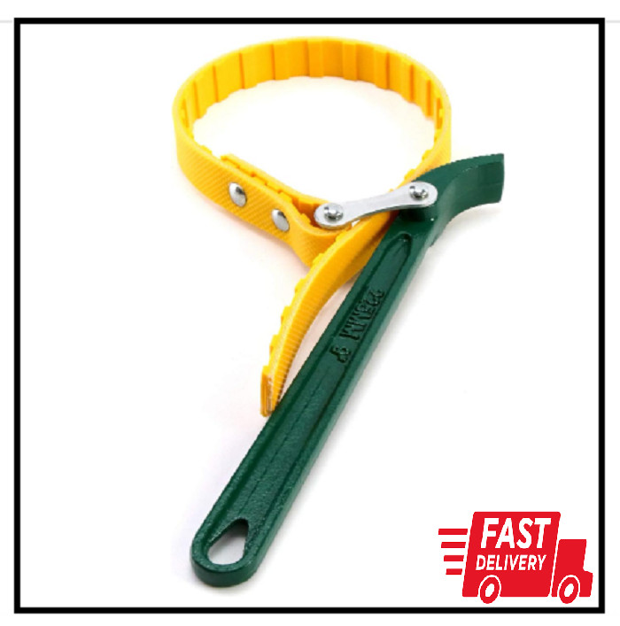 9" Belt Strap Wrench Multipurpose Adjustable Strap Oil Filter Strap Opener Wrenc