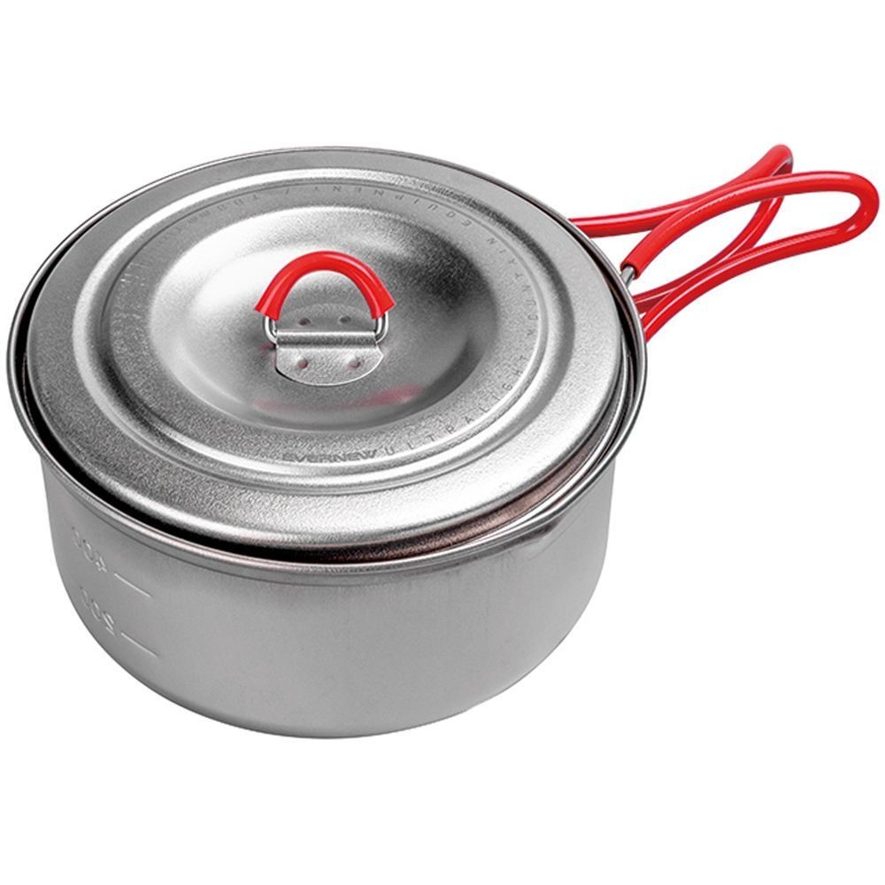 Evernew Titanium Ultralight Cooking Pot 600ml - Durable, Compact, & Lightweight