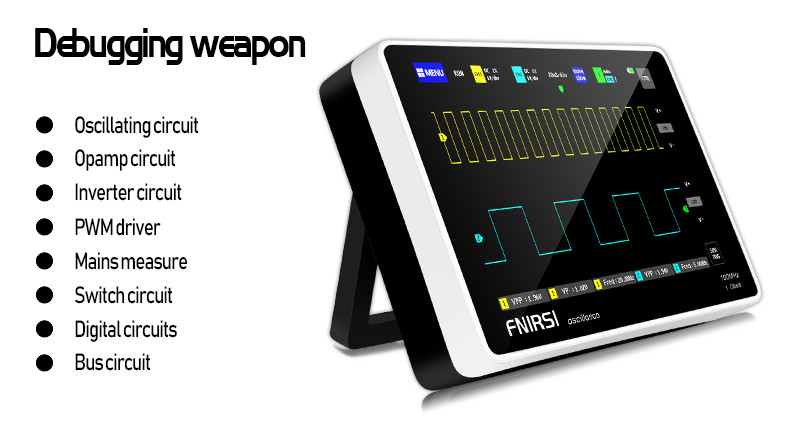 FNIRSI 1013D Handheld Digital Tablet oscilloscope Portable Storage