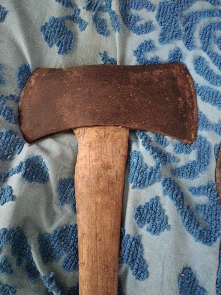 2 Vintage Double Bit Axe & Handle 27.5 Long Unknown Axe Very Good