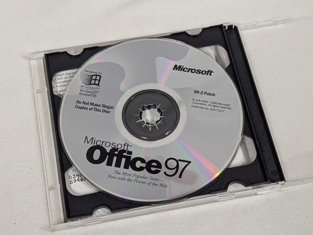 Microsoft Office 97 Professional Edition (PC, 1997) - Software Suite - With Key
