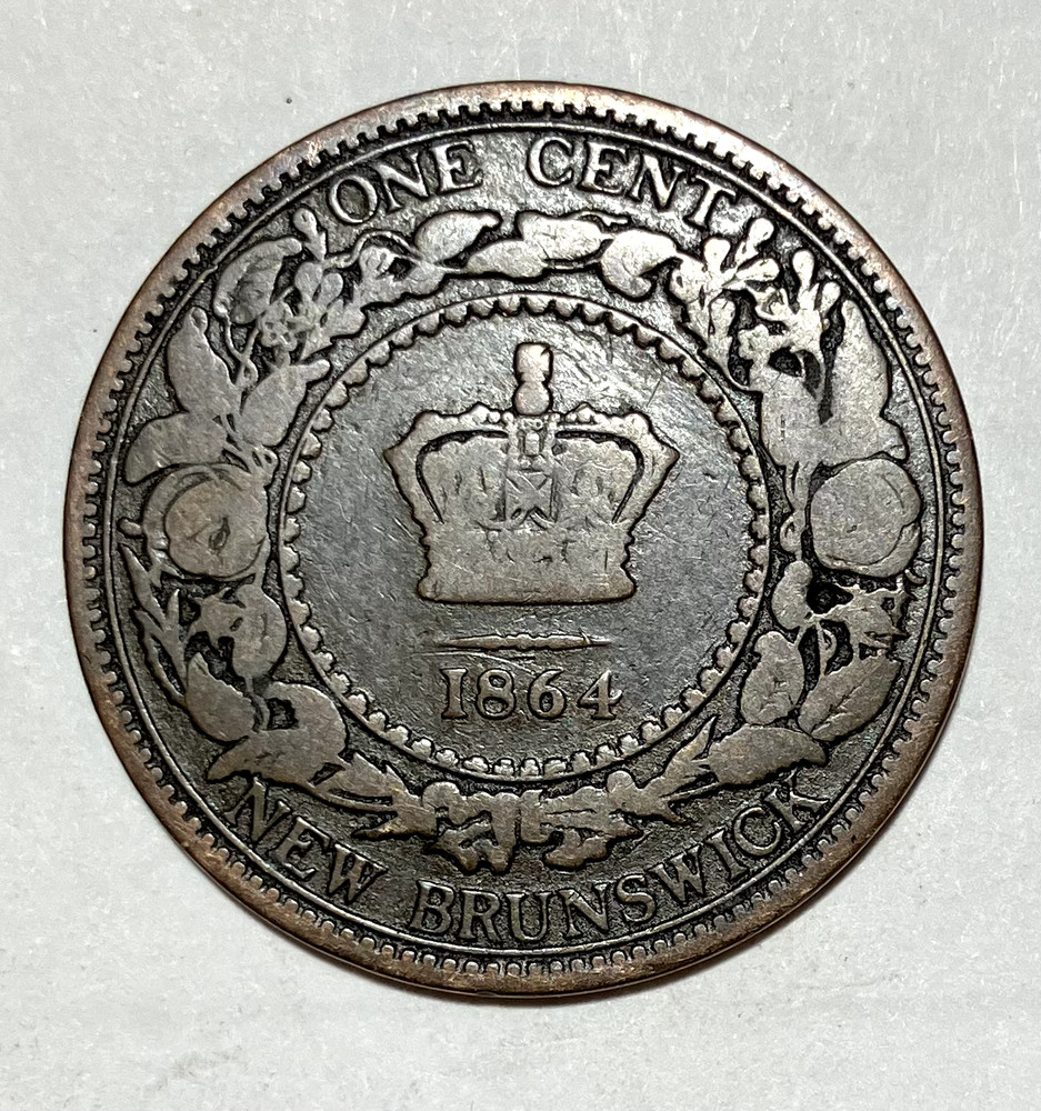 1864 New Brunswick One Cent Penny
